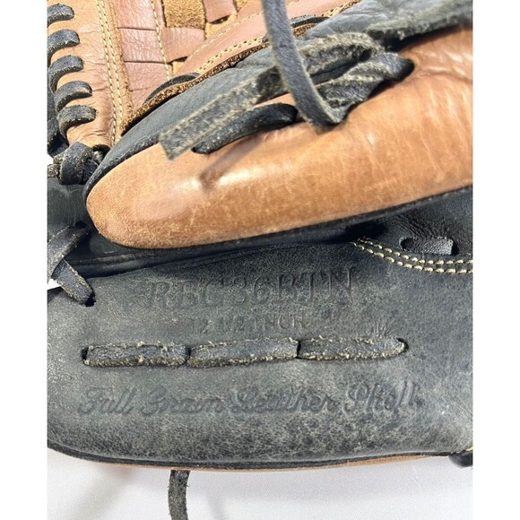 Rawlings RBG36BTN 12 1/2 Inch Basket Web Zero Shock Baseball Glove Left Throw - Picture 4 of 15